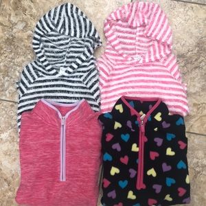 2 hoodies size 10/12 Arizona and 2 long sleeve size 10/12